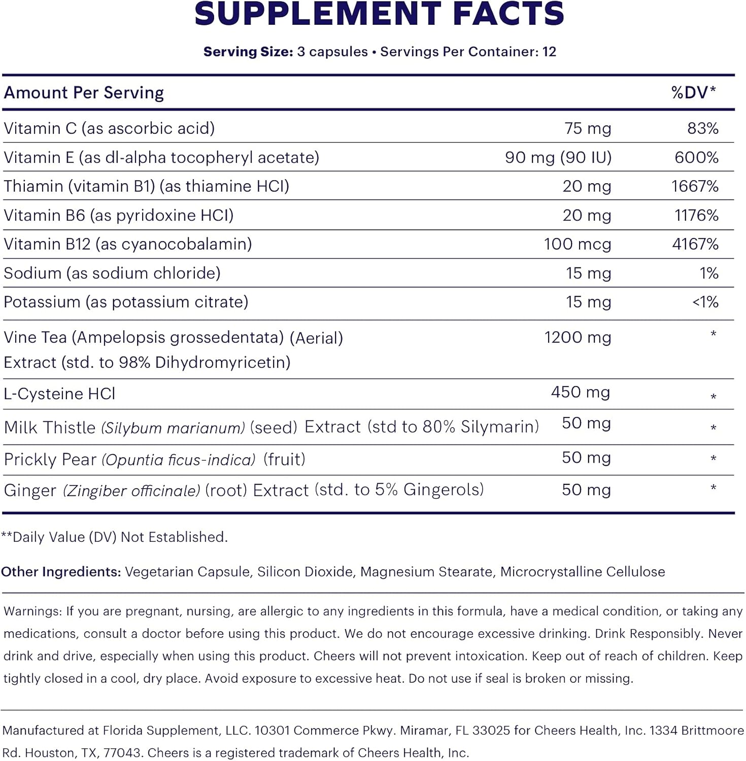 Liver Support Supplement with DHM and L-Cysteine - 24 Doses for Post-Drinking Recovery and Health Boost