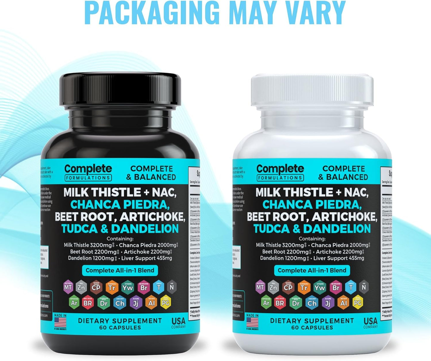 Liver Support Supplement with Milk Thistle, NAC, Dandelion Root, Beet Root, Artichoke, Chanca Piedra, TUDCA | 60 Capsules