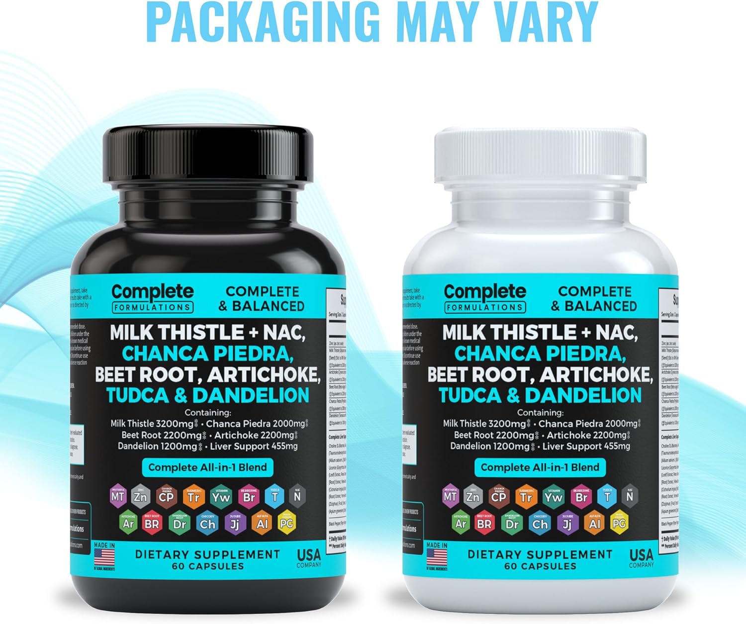 Liver Support Supplement with Milk Thistle, NAC, Dandelion Root, Beet Root, Artichoke, Chanca Piedra, TUDCA | 60 Capsules