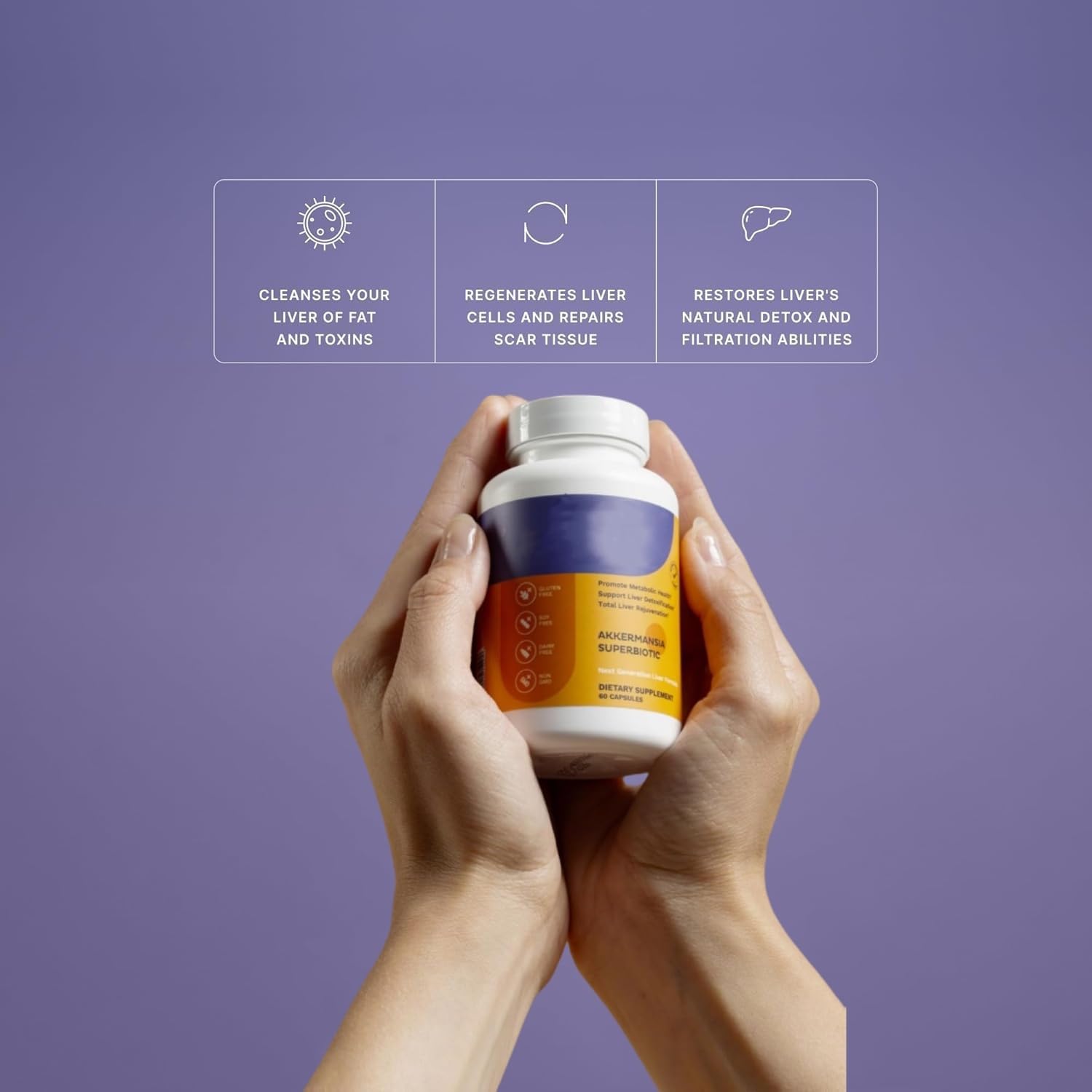 Liver Support Supplements - Natural Liver Recovery Aid - 1 Bottle