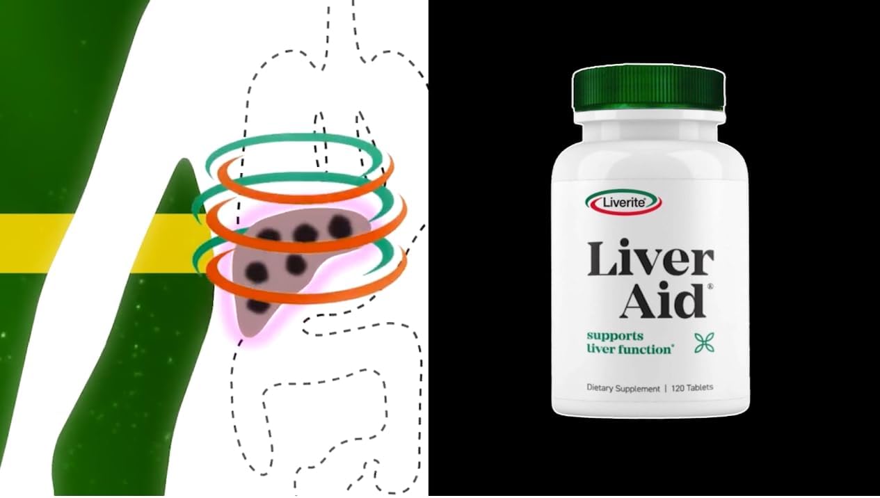 Liverite Liver Aid 2-Pack - 240 Tablets for Liver Support, Cleanse, and Energy Boost