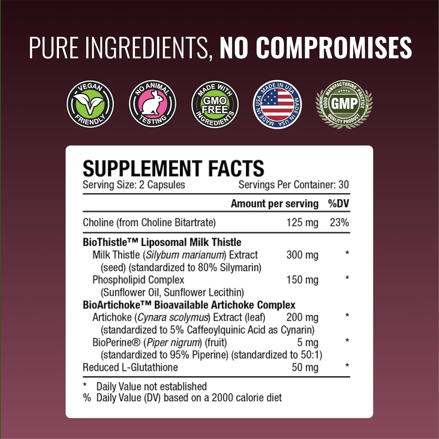 Liversyl Liver Support Supplement - Cleanse & Detox Formula with Milk Thistle & Artichoke Extract - Vegan - 180 Capsules - USA Made - 3 Month Supply