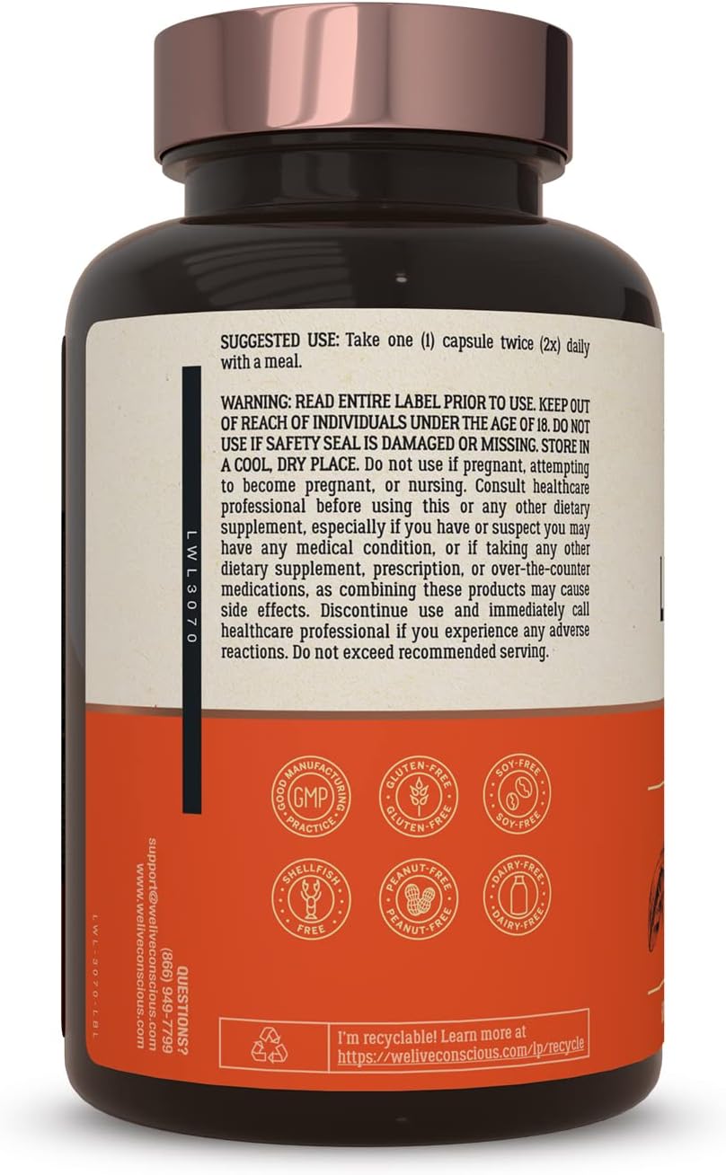 LiverWell Liver Cleanse Supplement with Milk Thistle, NAC, ALA, Zinc, Selenium - Supports Liver Health, Detox, Metabolism - 60 Capsules