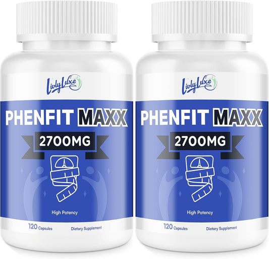 LivLyLuxe PhenFit-Maxx Weight Loss Supplement - Powerful Appetite Suppressant and Metabolism Booster with CLA and L-Carnitine - Weight Loss Pills for Women and Men - 240 Capsules