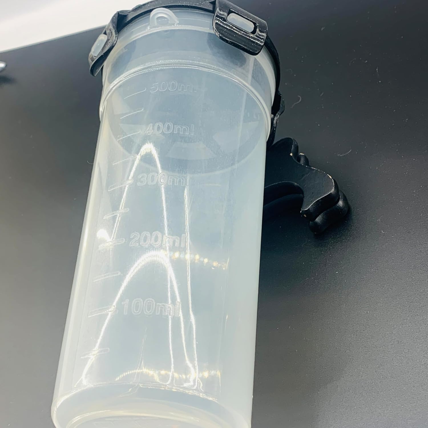 LockLock BisFree HPL934H Plastic Drink Mixer Bottle 500 mL with Capacity Markings & Leak-Proof Lid
