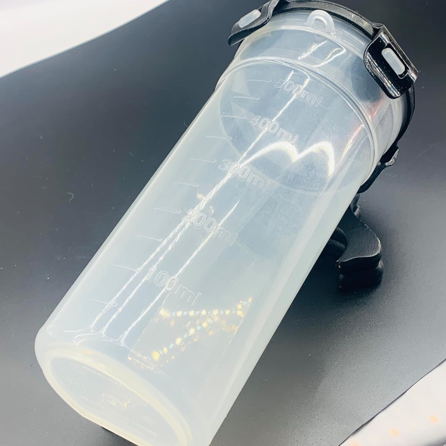 LockLock BisFree HPL934H Plastic Drink Mixer Bottle 500 mL with Capacity Markings & Leak-Proof Lid