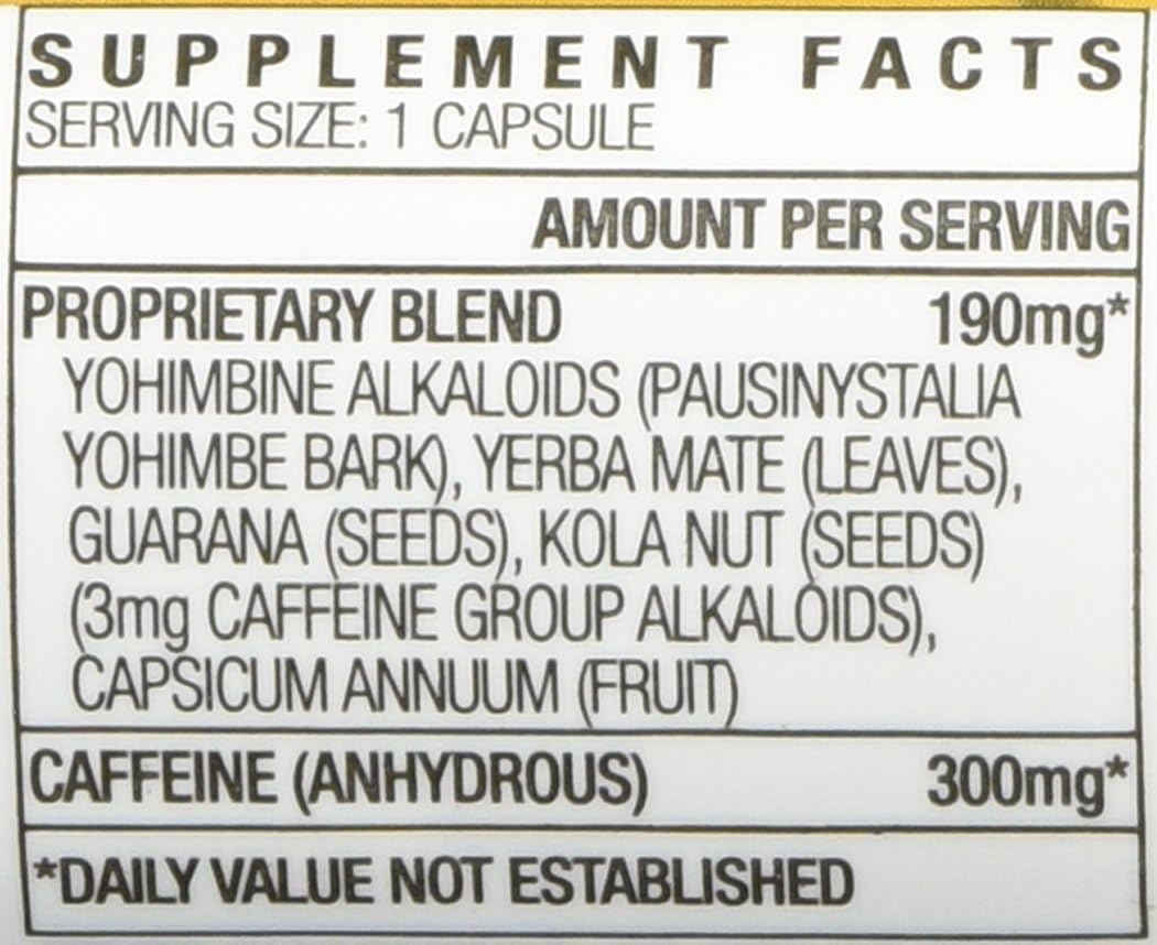 Lot of 6 X STACKER 2 Yellow Hornet Herbal Dietary Supplement 20ct Capsules - 120 Total