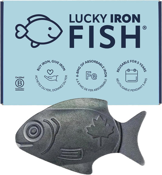 Lucky Iron Fish ®: Natural Iron Supplement for Deficiency. No Side Effects, 5 Year Supply.