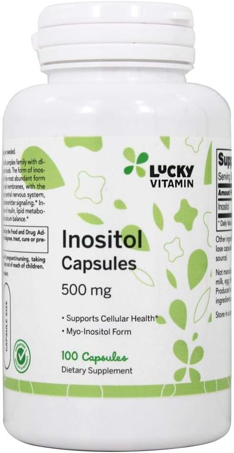 LuckyVitamin Inositol Cellular Health Capsules - 500mg - 100 Count