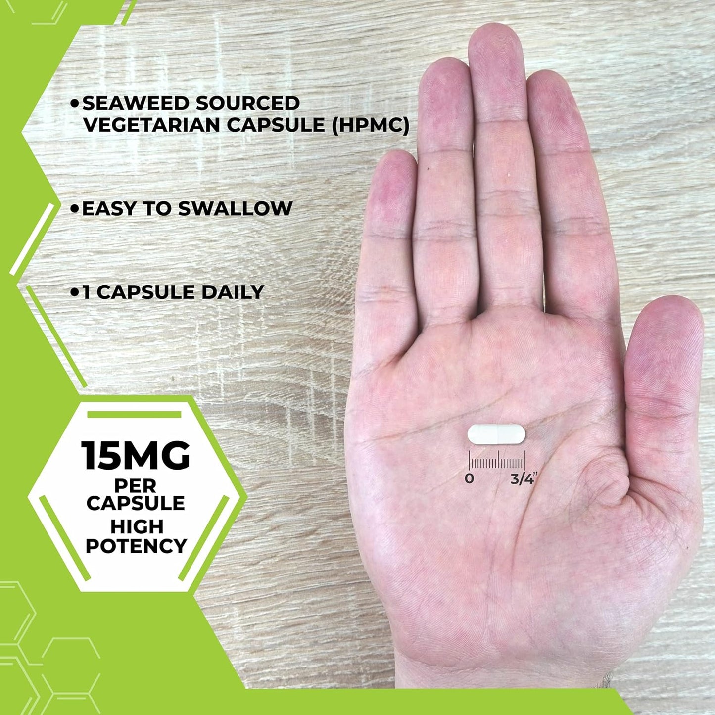 Lu'Lu Naturals L-Methylfolate 15mg Optimized and Activated Folic Acid. 90 Veggie Caps Methyl Folate, L-5-mthf