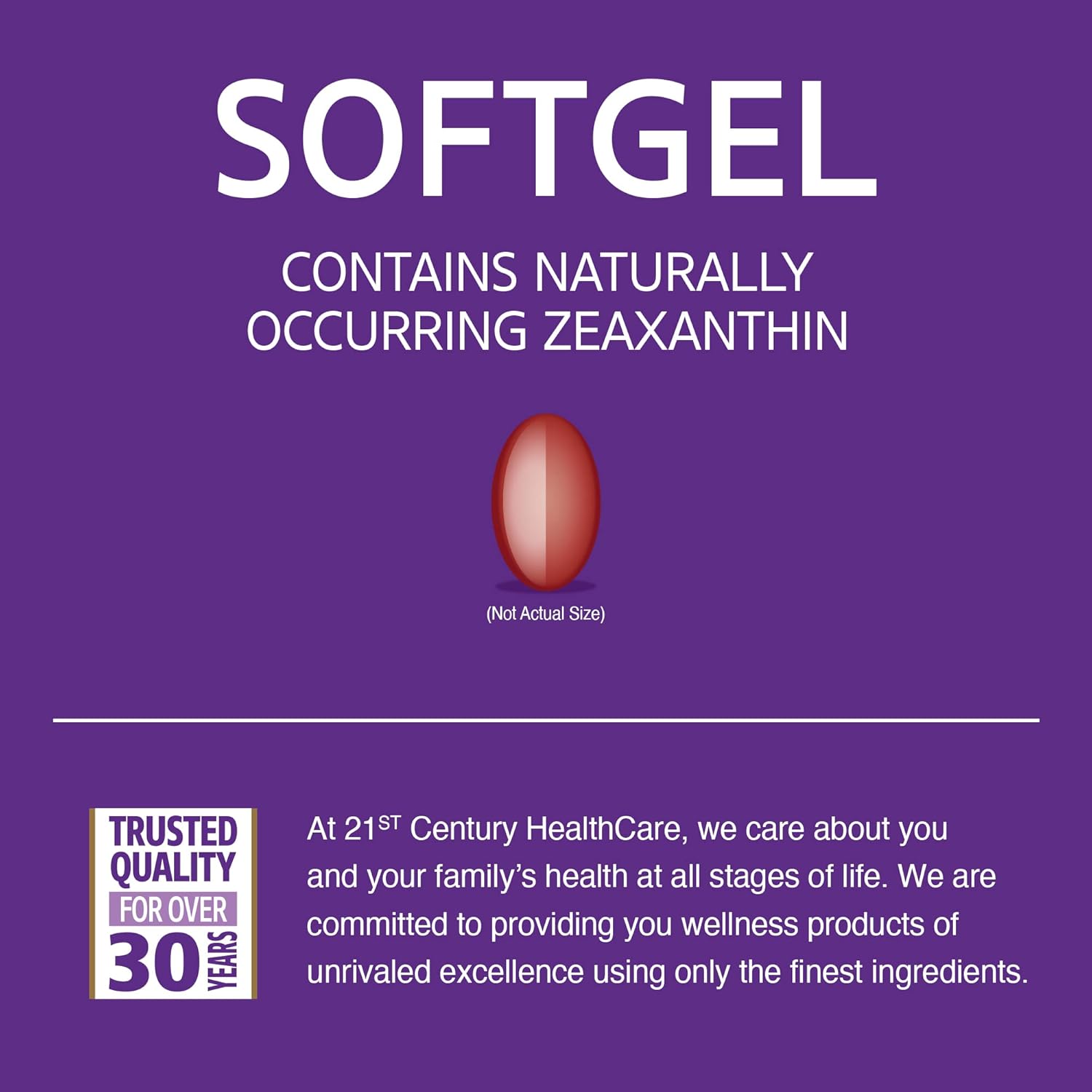 Lutein 20 mg Softgels: Premium Vision Support Supplement, 60 Count in 21st Century Formula