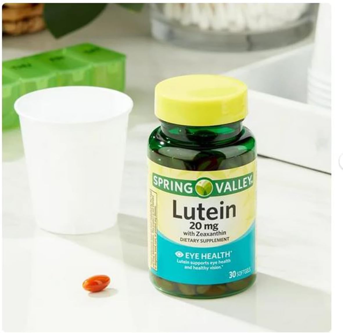 Lutein and Zeaxanthin Dietary Supplements - 20mg, 90 Count - Top Care Formula