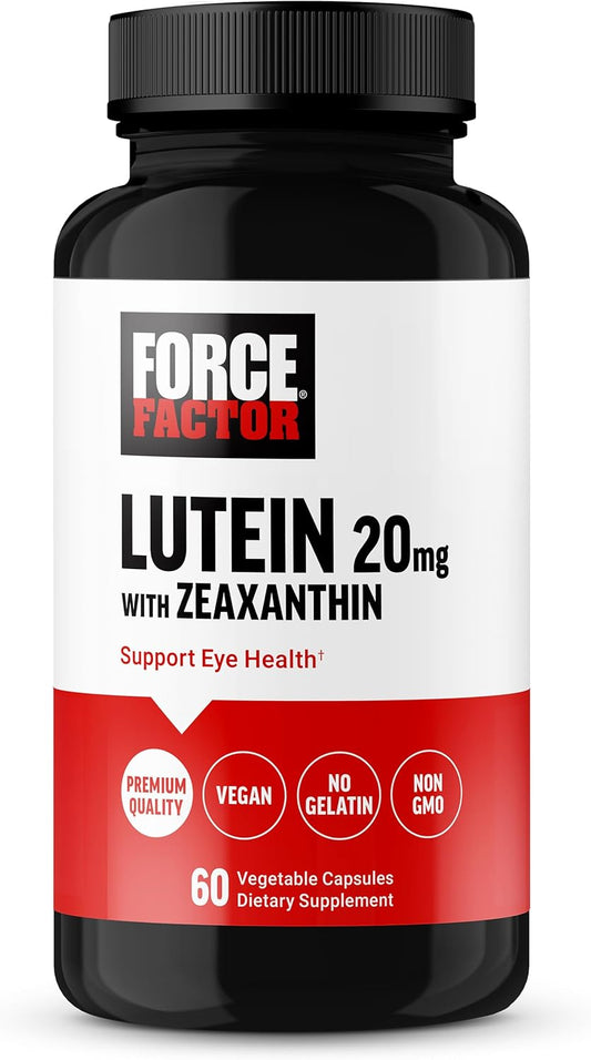 Lutein and Zeaxanthin Eye Health Supplements, 20mg Lutein, Science-Backed Ingredients, Vegan, Gelatin Free, 60 Capsules