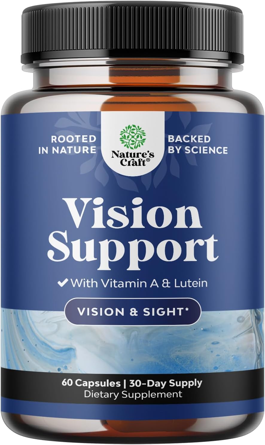 Lutein Eye Health Supplement for Adults - Vision Support with Beta Carotene - Dry Eyes Relief - Blue Light Protection - 20mg Lutein per Serving