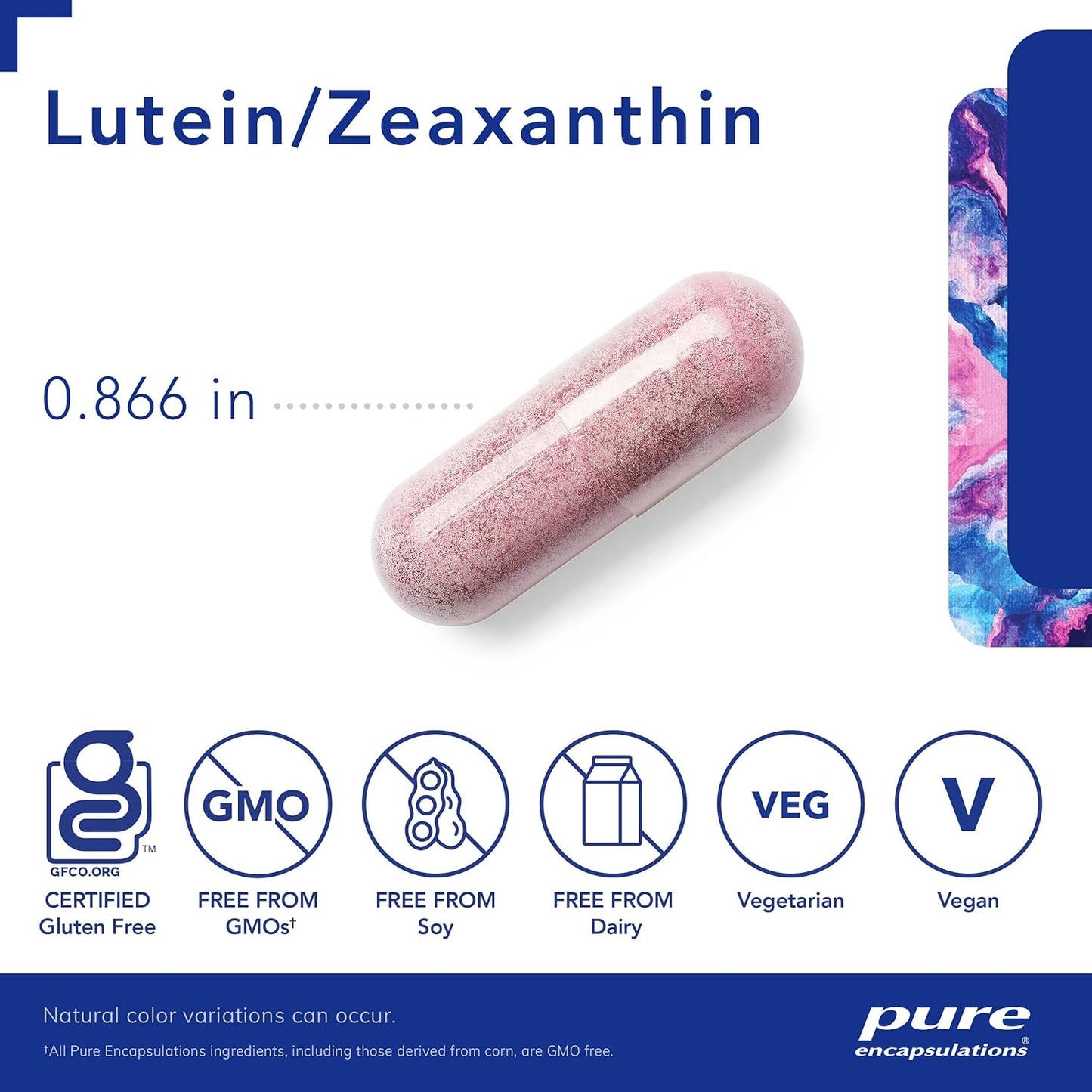 Lutein & Zeaxanthin Capsules for Vision Support - Vegan & Non-GMO - 120 Capsules - Antioxidant Eye Health Supplement