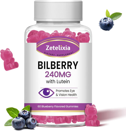 Lutein & Zeaxanthin Eye Health Gummies with Bilberry - 60 Gummies