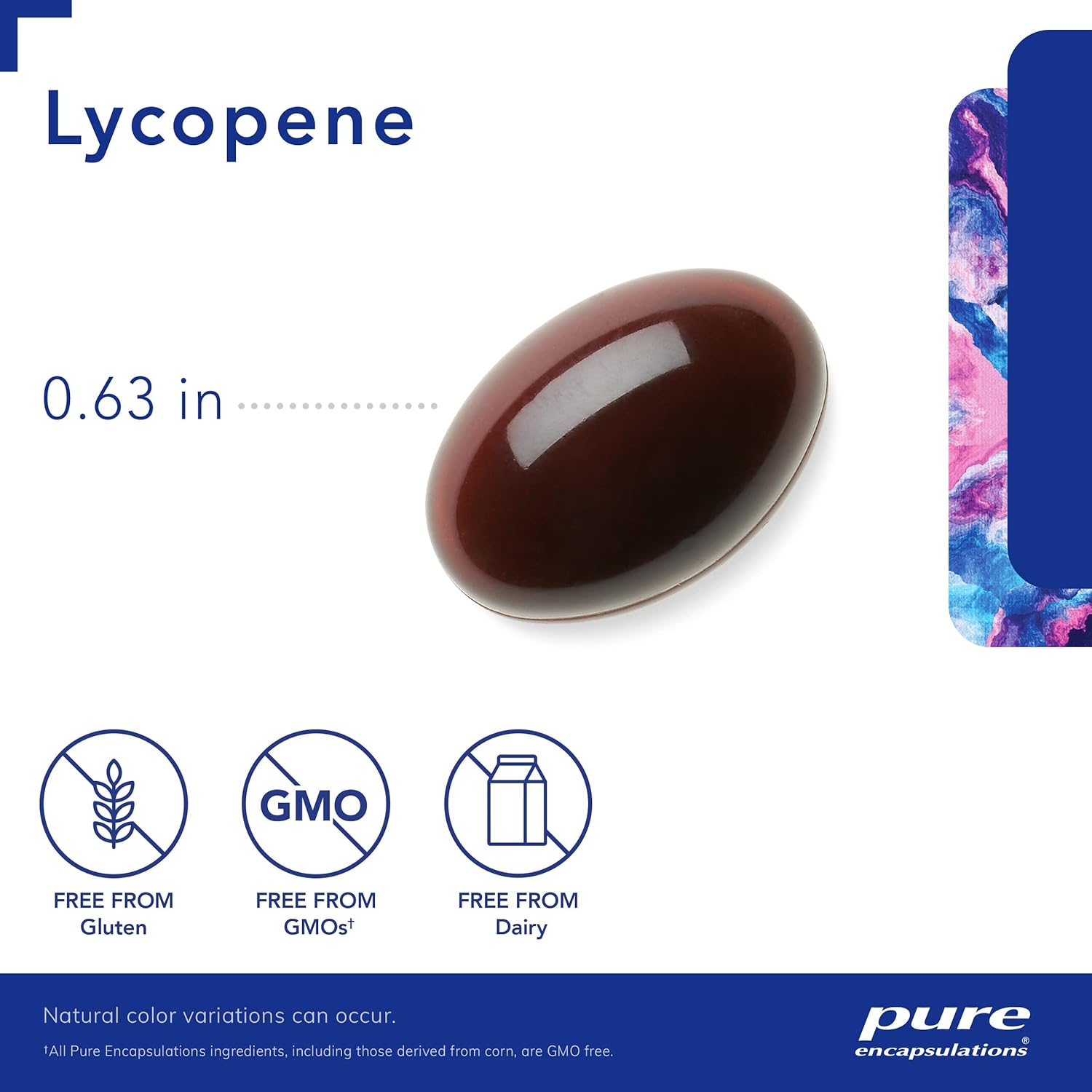 Lycopene 20 mg Softgel Capsules for Cellular and Macular Support - 60 Count