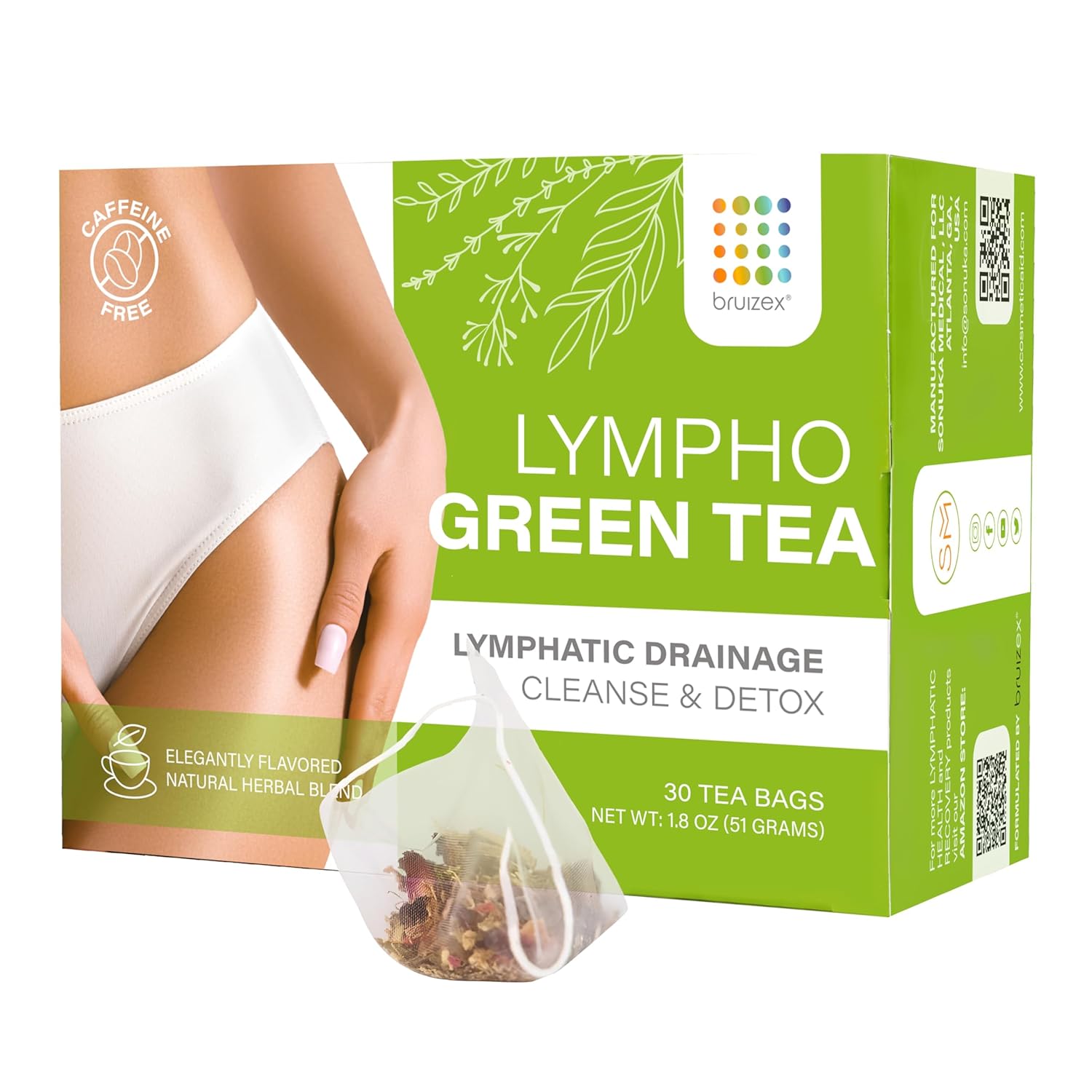 Lymphatic Green Tea Blend for Post-Surgery Recovery & Detox - 30 Pack