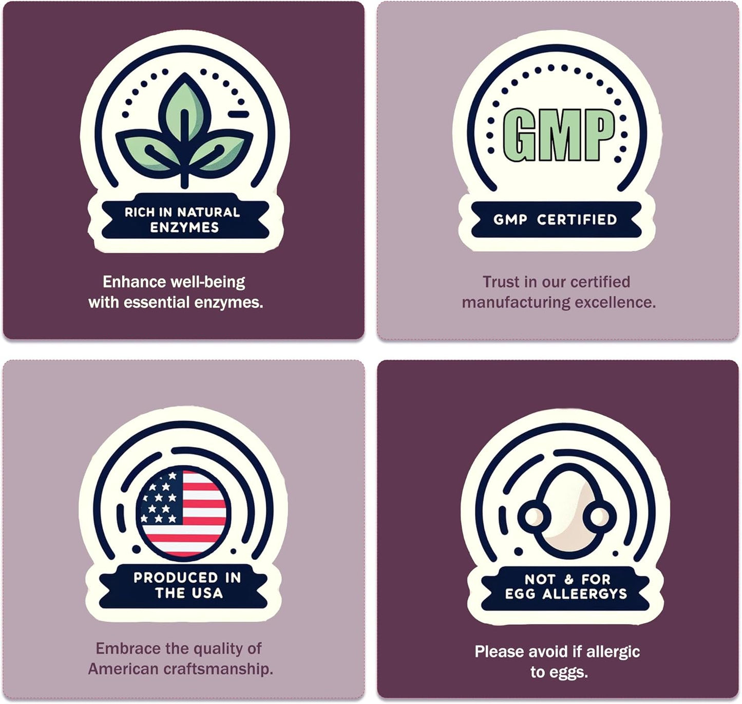 Lysozyme Supplement for Inflammation Support, Immune Boost & Digestive Health - H-HOLYMA WLM AAAAA