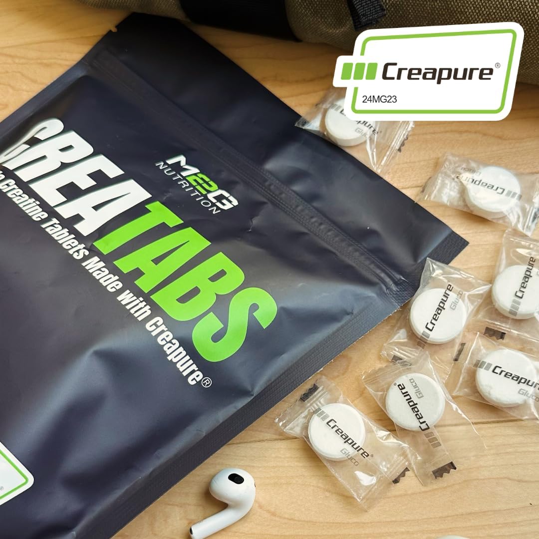 M2G Nutrition Creapure Creatine Chewable Tabs - 120 Natural Lemon Flavor Tabs
