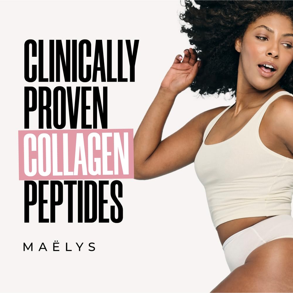 MAELYS MAËLYS Super Charged Liquid Collagen with Biotin for Hair, Skin, Nails - Hydrolyzed Peptides Supplement