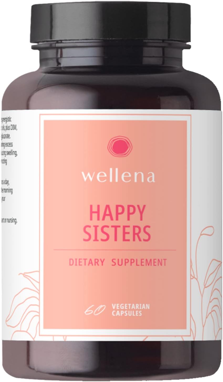 Magdalena's Happy Sisters Wellena Supplement | Promotes Estrogen Balance, Lymphatic System Health | 60-Day Supply
