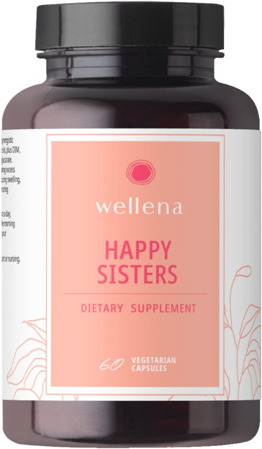 Magdalena's Happy Sisters Wellena Supplement | Promotes Estrogen Balance, Lymphatic System Health | 60-Day Supply