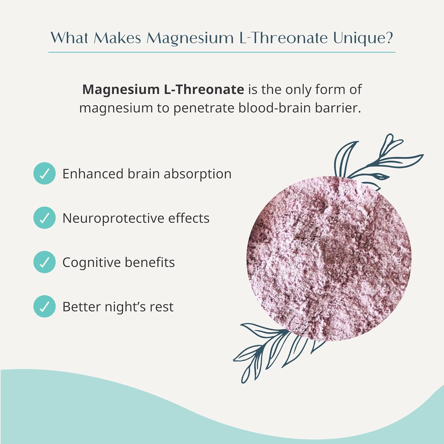 Magdalena's Wellena Brainy Mag: Magnesium L-Threonate Supplement, Mixed Berry Flavor - 60 Servings