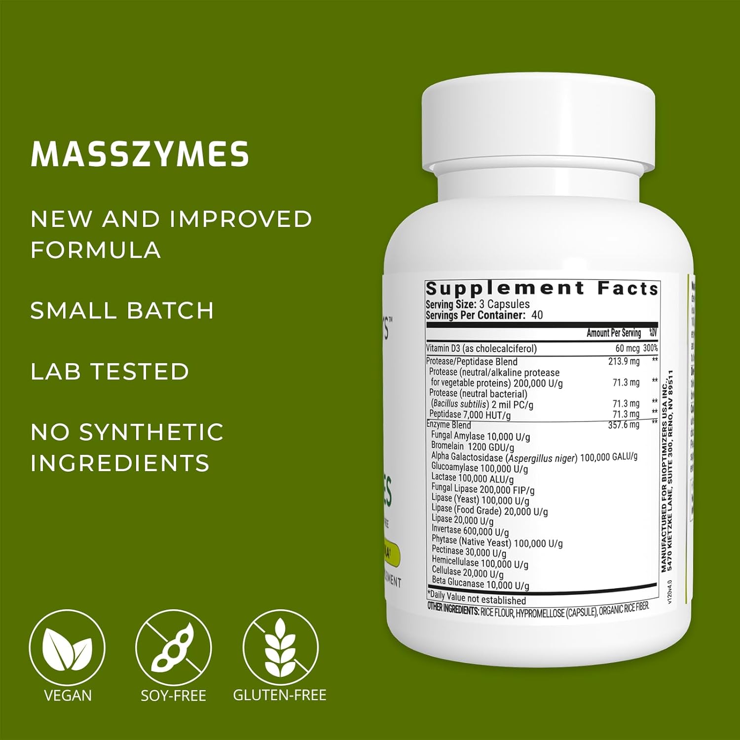 Magnesium Breakthrough 4.0 & MassZymes 4.0 Bundle - Sleep, Brain, Digestive Health Support Supplement