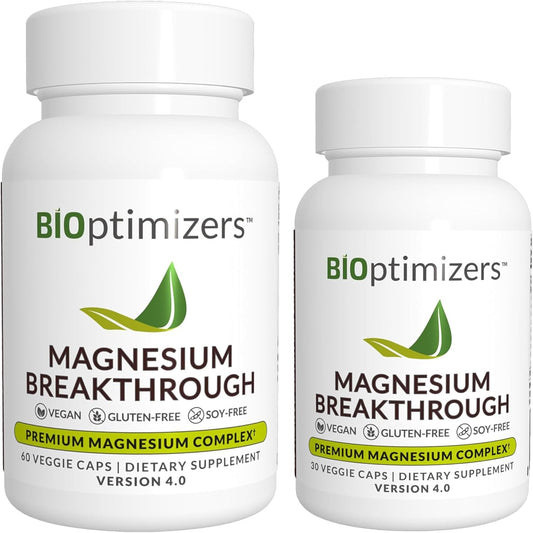 Magnesium Breakthrough Supplement 4.0 - 7 Forms of Magnesium for Natural Sleep and Brain Health - 90 Capsules