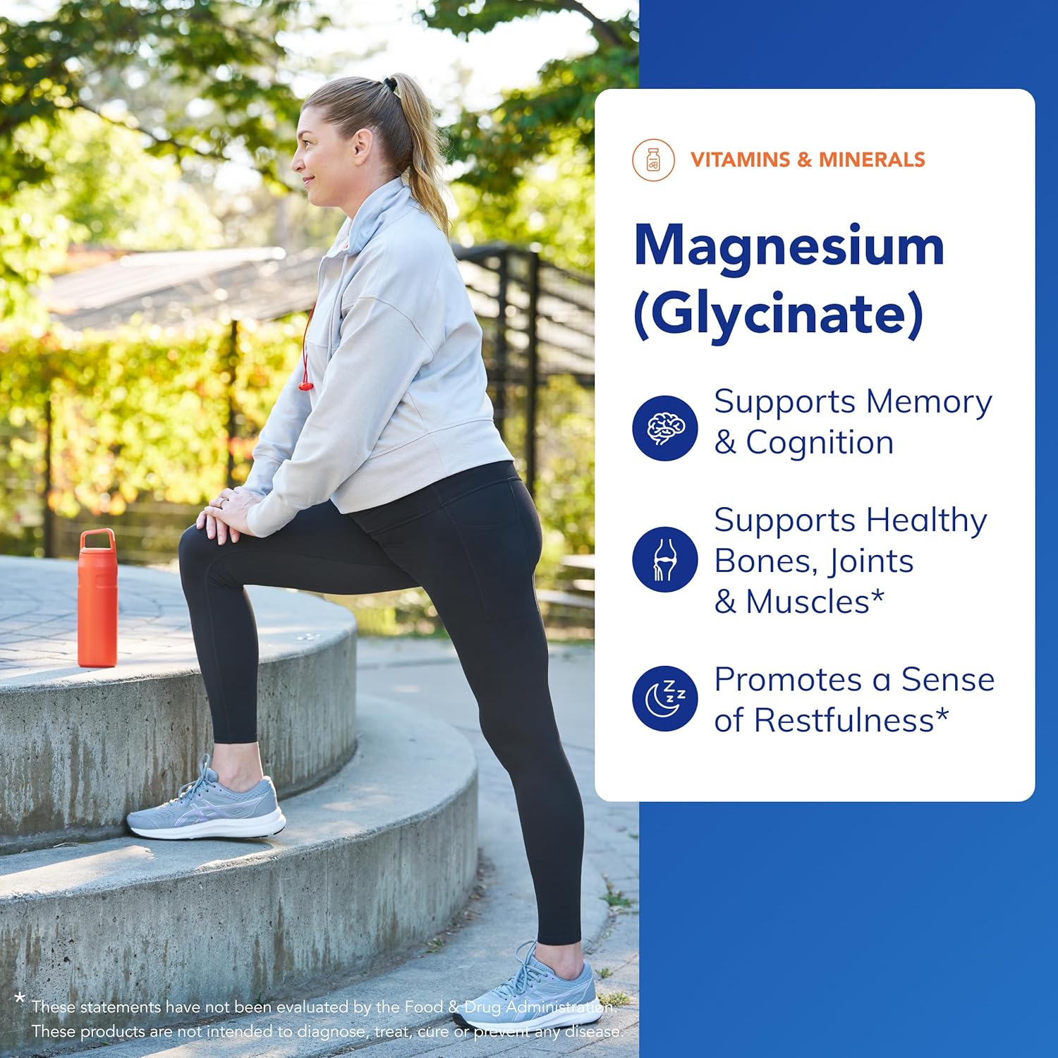 Magnesium Glycinate Supplement for Stress Relief, Sleep, Heart Health, Nerves, Muscles, and Metabolism - 90 Capsules
