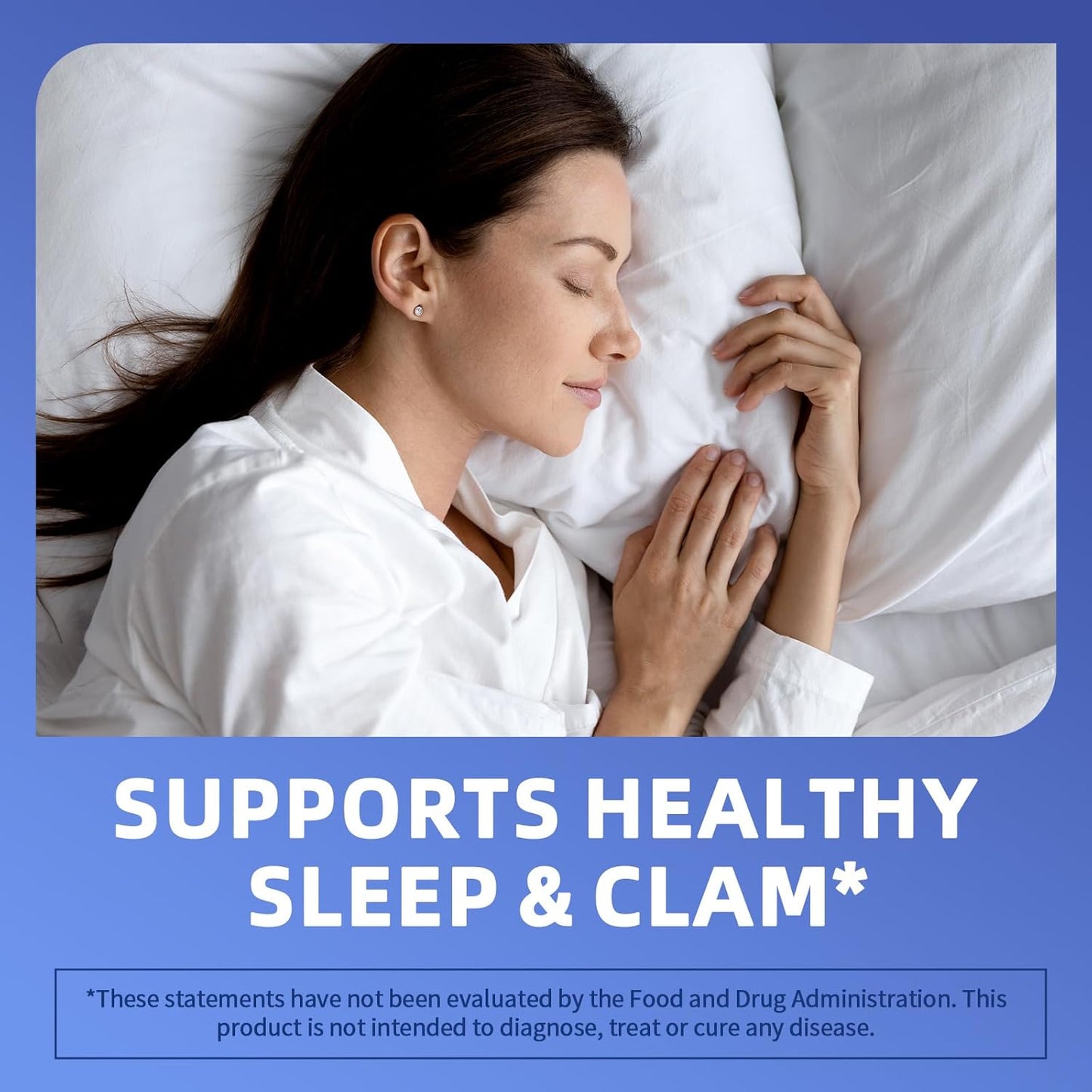 Magnesium Glycinate Supplement with L-Theanine, Chamomile & GABA for Sleep & Relaxation - Vegan, High-Absorption, 120 Capsules for Men & Women
