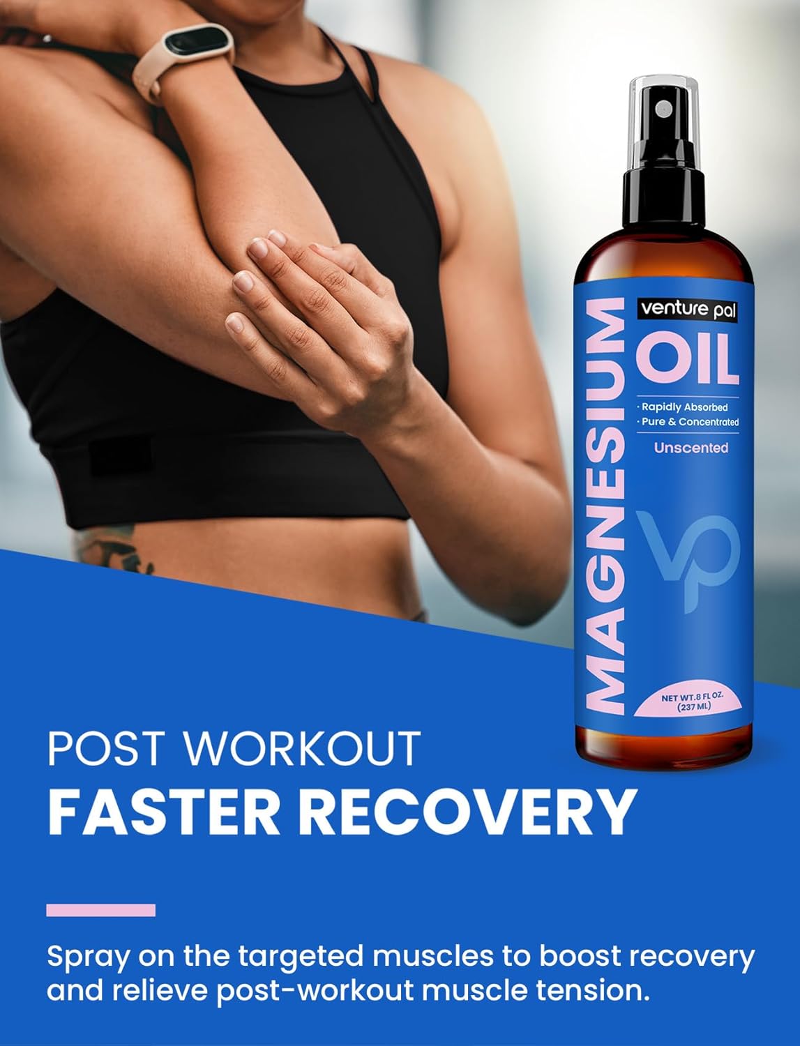 Magnesium Lotion for Sleep, Muscle Cramps, and Relaxation - Non-Greasy Cream with Coconut Oil & Shea Butter - Safe for Kids