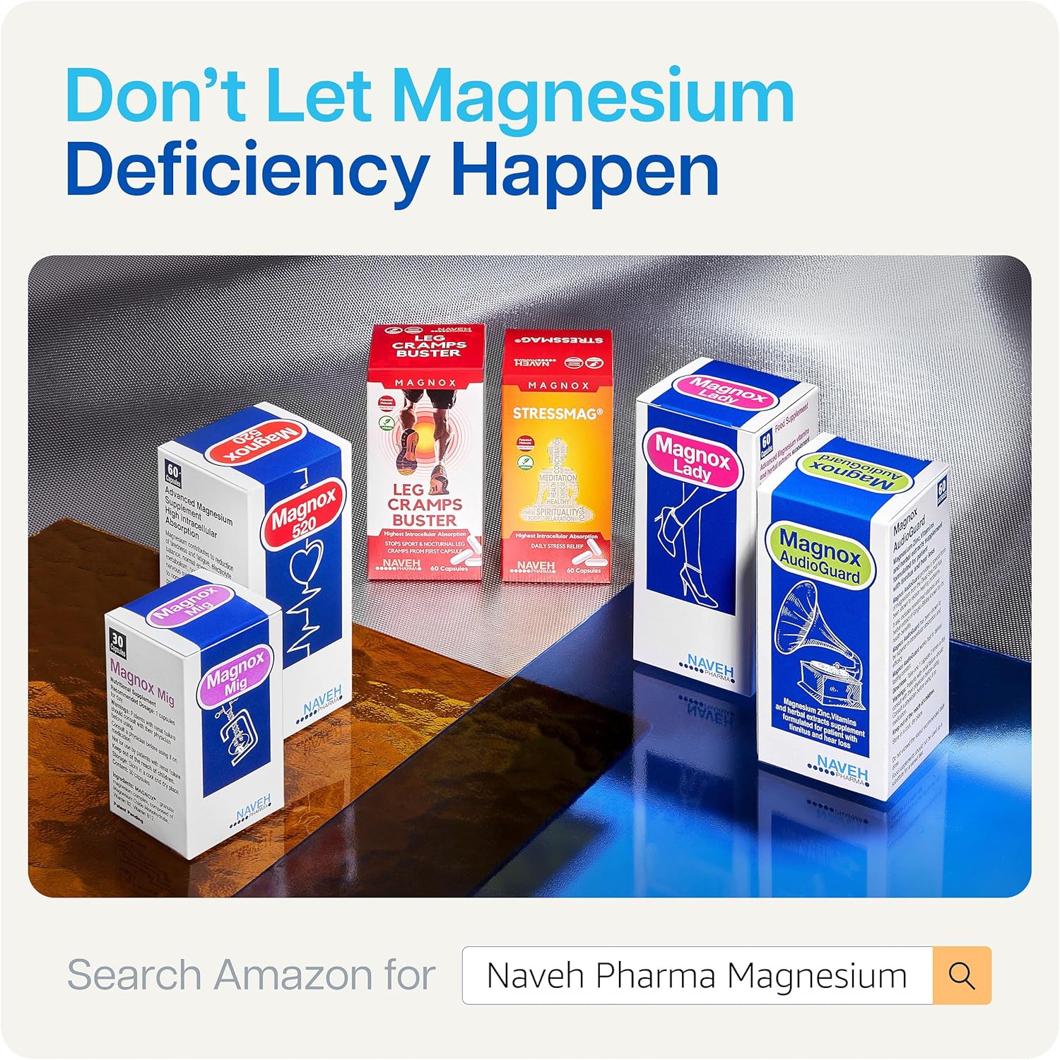 Magnesium Menopause and PMS Support Supplement for Women - High-Absorption Magnesium Complex with Vitamins - 60 Capsules
