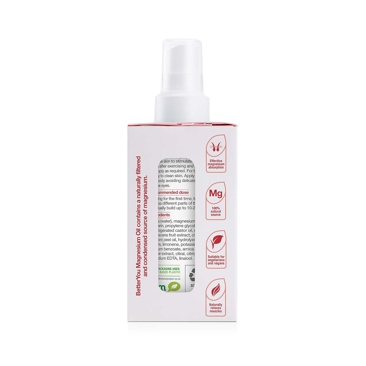 Magnesium Muscle Relief Body Spray with Arnica and Lemon Oil - Gentle Heat for Muscle and Joint Recovery - 3.38 oz