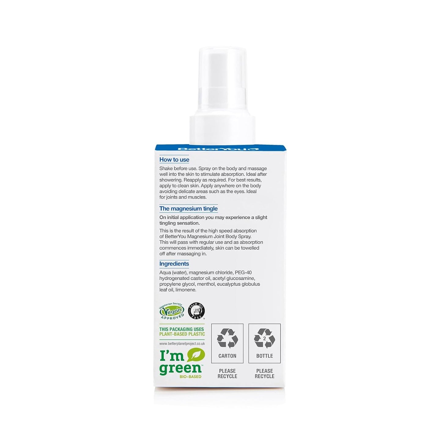 Magnesium Muscle Relief Body Spray with Arnica and Lemon Oil - Gentle Heat for Muscle and Joint Recovery - 3.38 oz