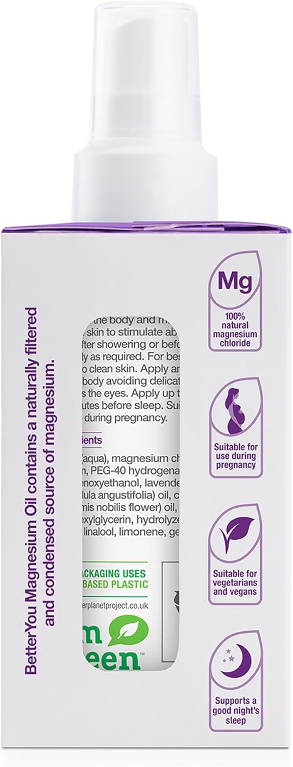Magnesium Sleep Body Spray with Lavender and Chamomile for Improved Sleep - 3.38 oz