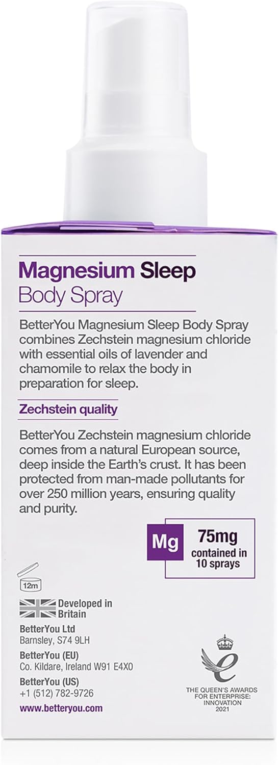 Magnesium Sleep Body Spray with Lavender and Chamomile for Improved Sleep - 3.38 oz
