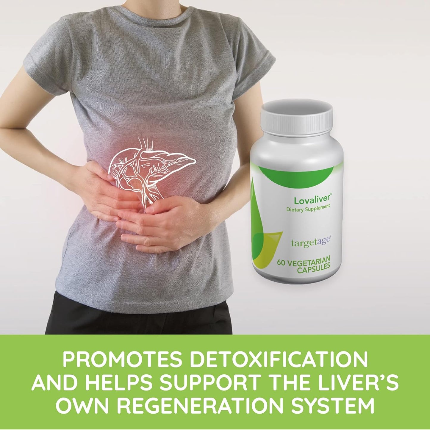 Maison Beljanski® Targetage® Lovaliver Supplement - 60 Capsules for Liver Cleanse, Detox, and Repair