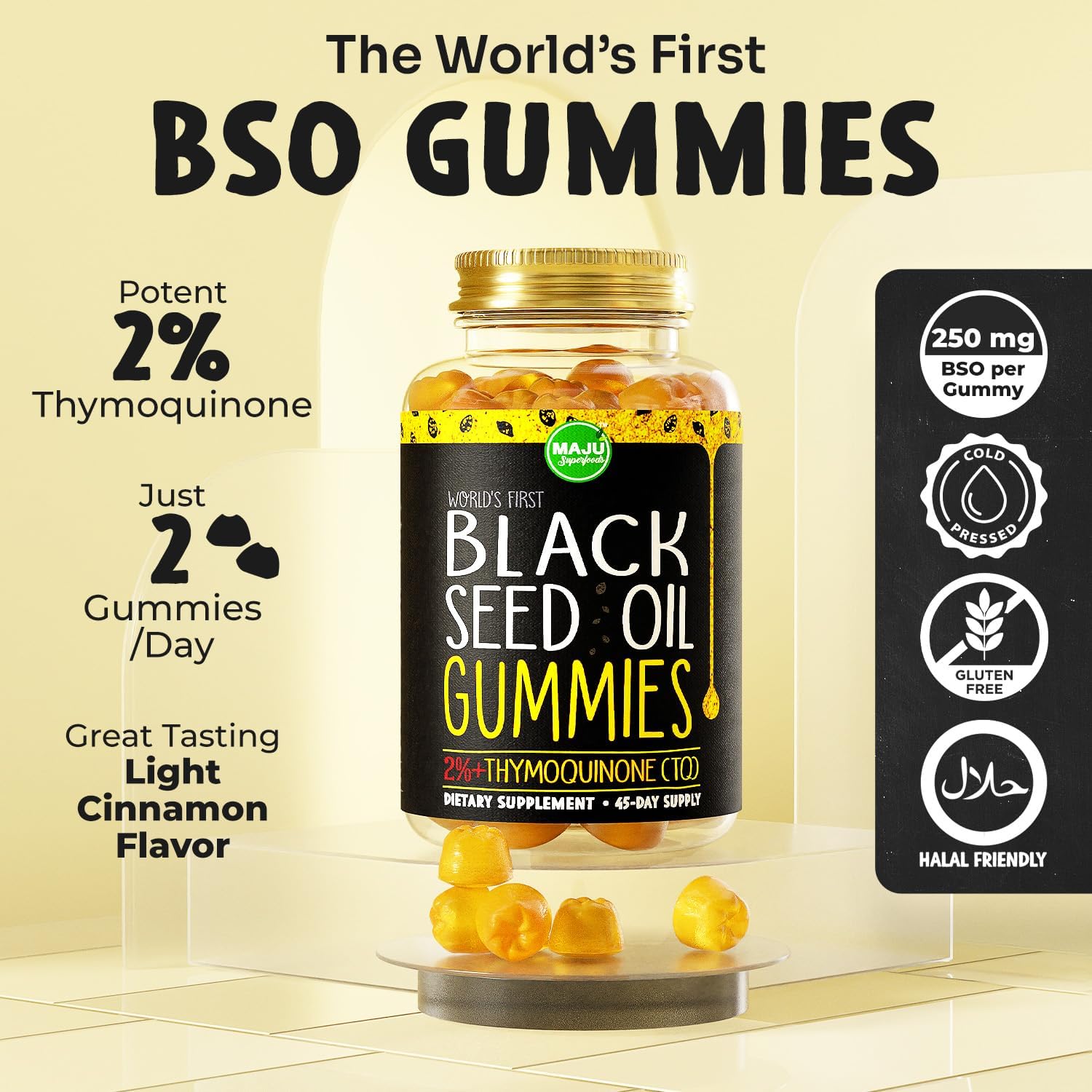 Maju Superfoods Black Seed Oil Bundle - Gummies, Capsules, & Liquid - 3-in-1 Pack
