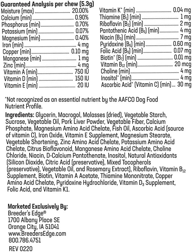 Male Dog Multivitamin: Revival Animal Health Breeder's Edge in Between for Him - 360 ct
