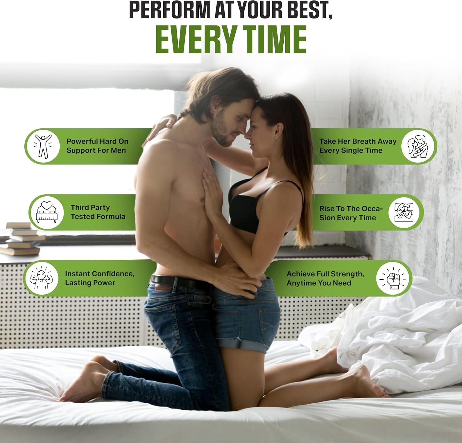 Male Erection Plus Pills for Fast Acting Performance & Sensitivity - 60 Tablets
