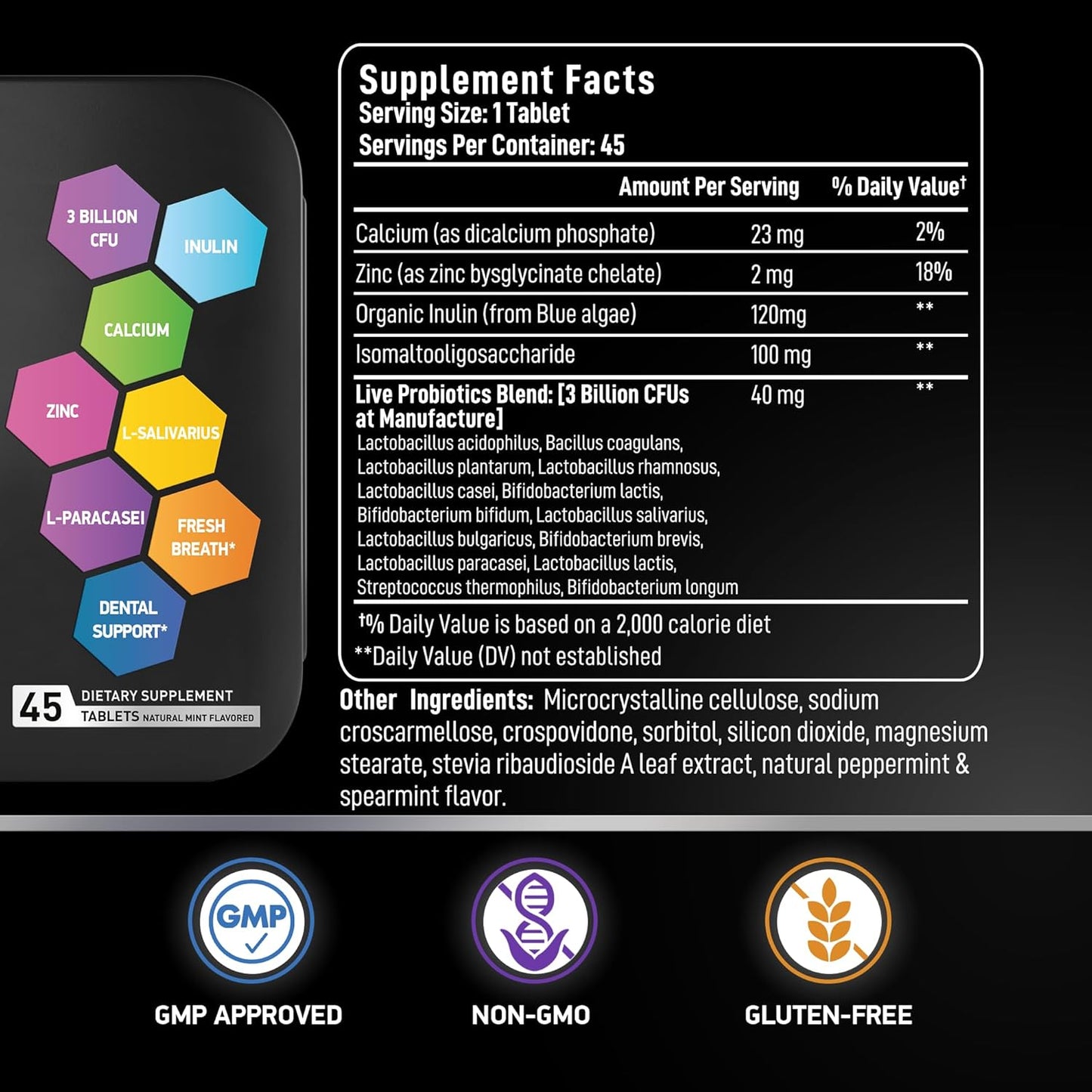 Male Fertility and Dental Probiotics Bundle by BIOACTIVE LABS - Supplements for Men in Convenient Tins