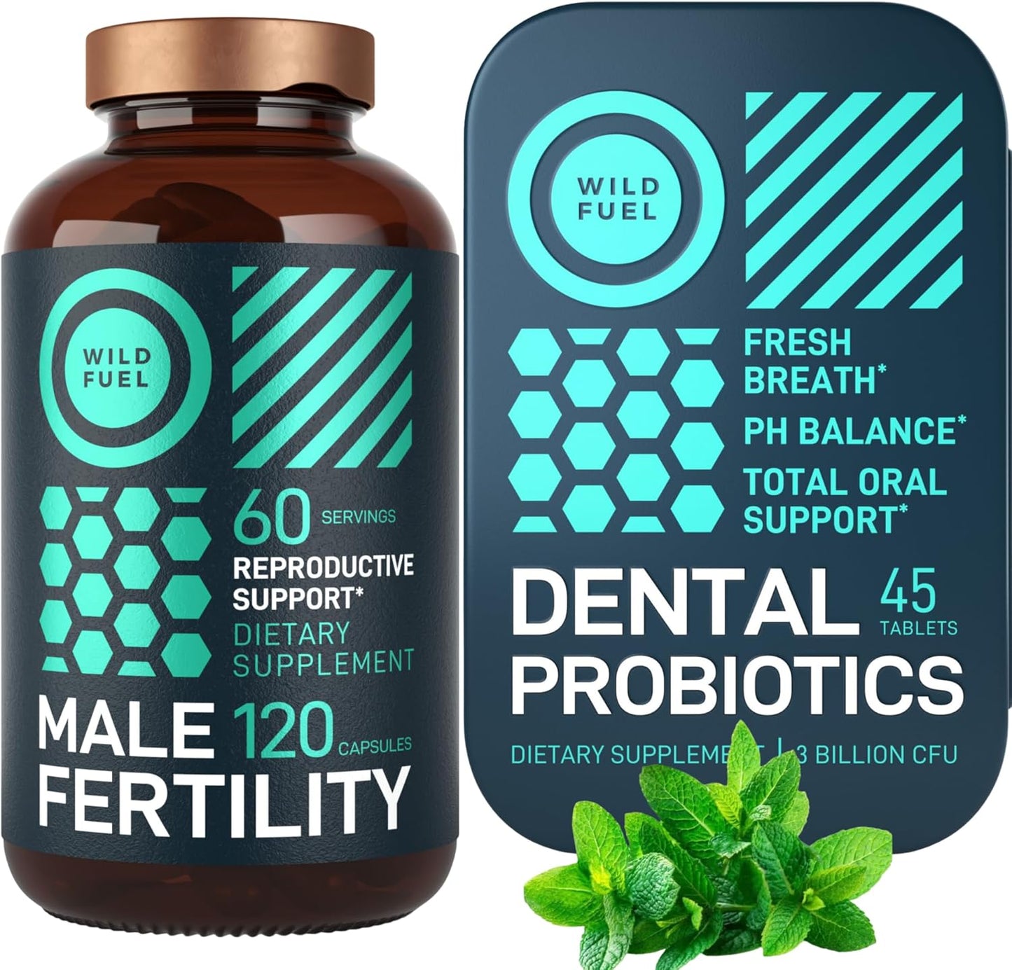 Male Fertility and Dental Probiotics Bundle for Health and Wellness - WILD FUEL