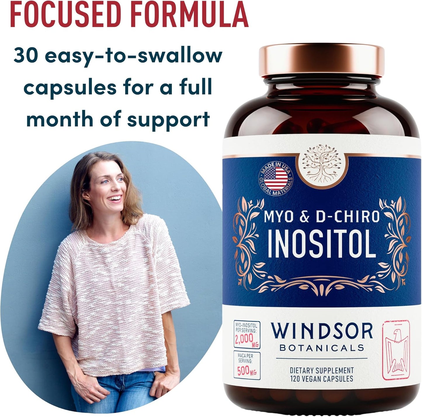 Male Fertility and Inositol Supplement Bundle for Fertility and Pregnancy Support by WINDSOR BOTANICALS