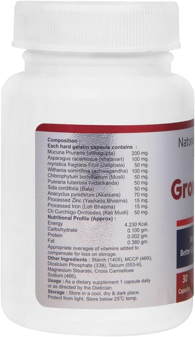 Male Fertility Supplement: Natural Solution for Low Sperm Count - 30 Veg Capsules for Sperm Count and Motility Boost