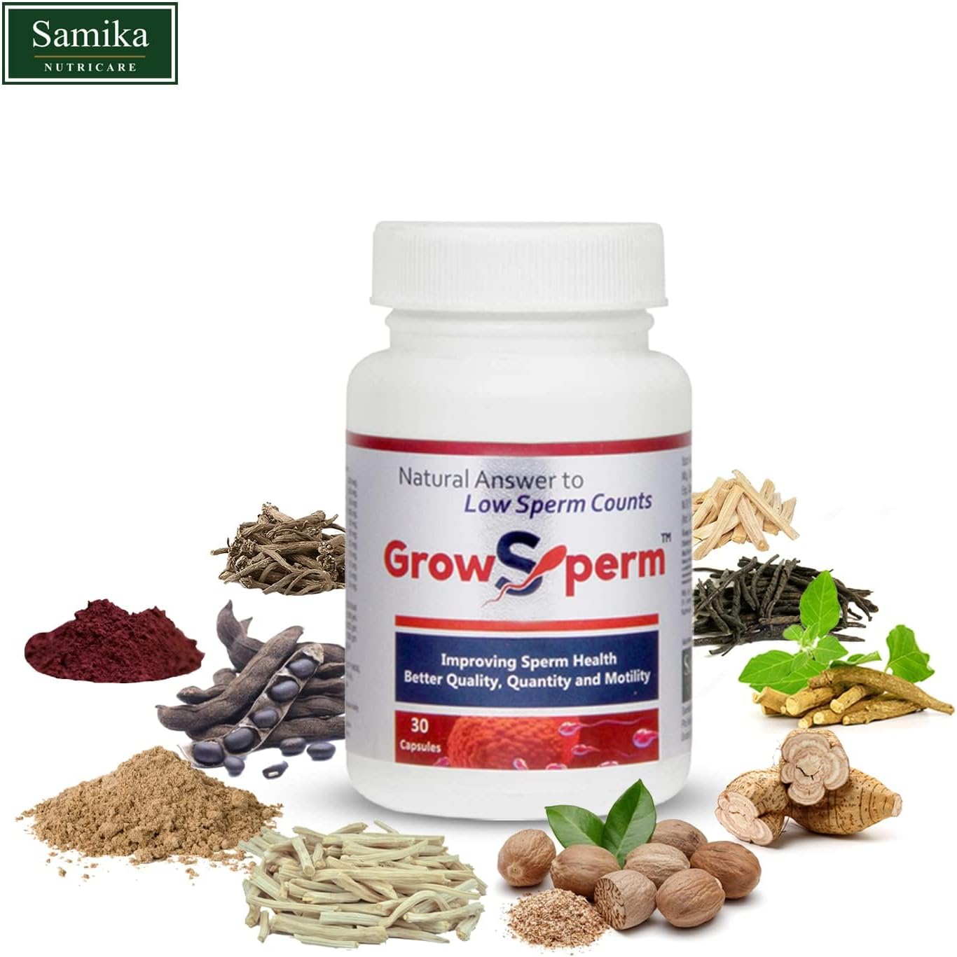 Male Fertility Supplement: Natural Solution for Low Sperm Count - 30 Veg Capsules for Sperm Count and Motility Boost