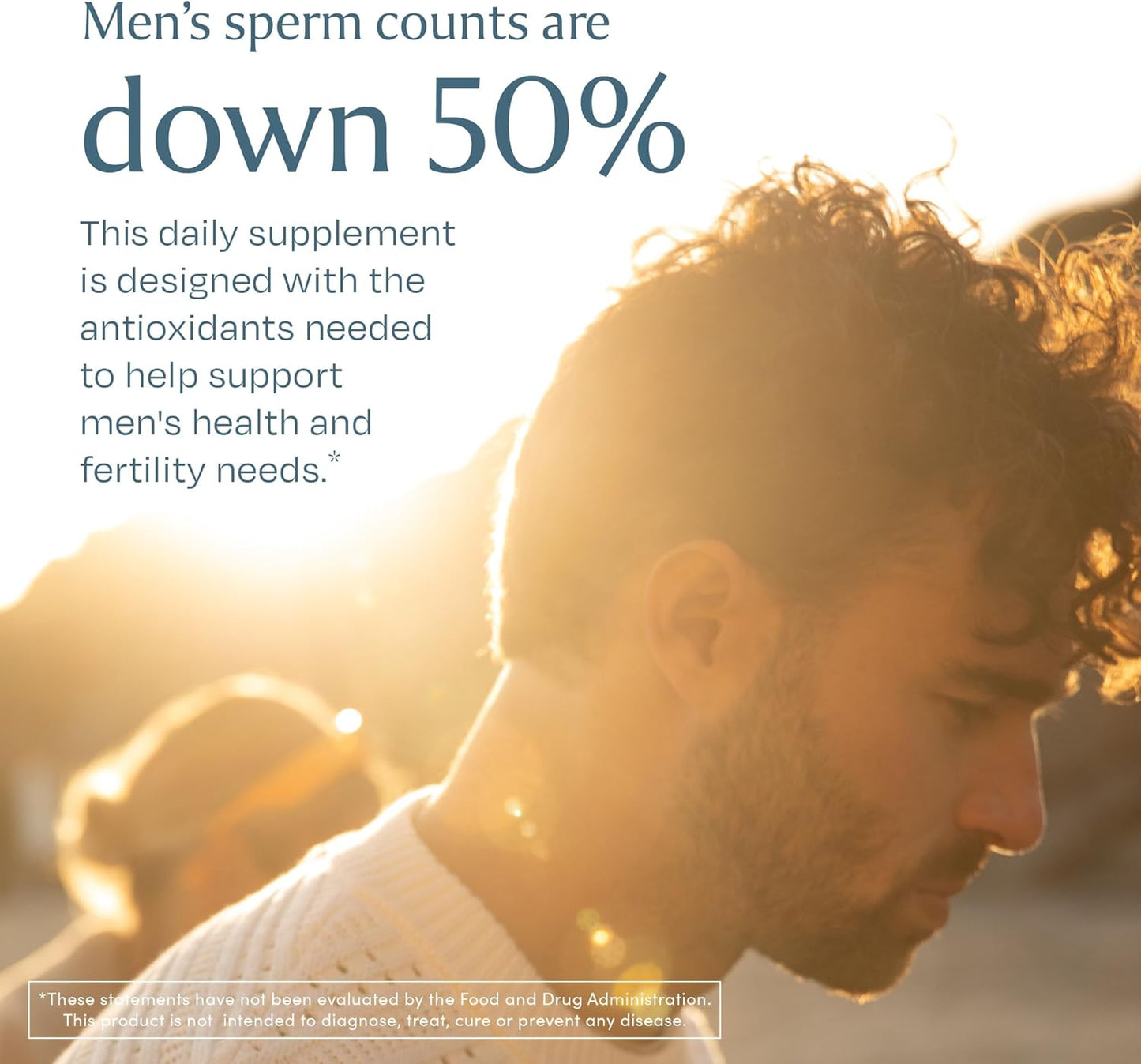 Male Fertility Supplement with CoQ10, Vitamins, and Antioxidants - 120 Capsules for Conception and Wellness