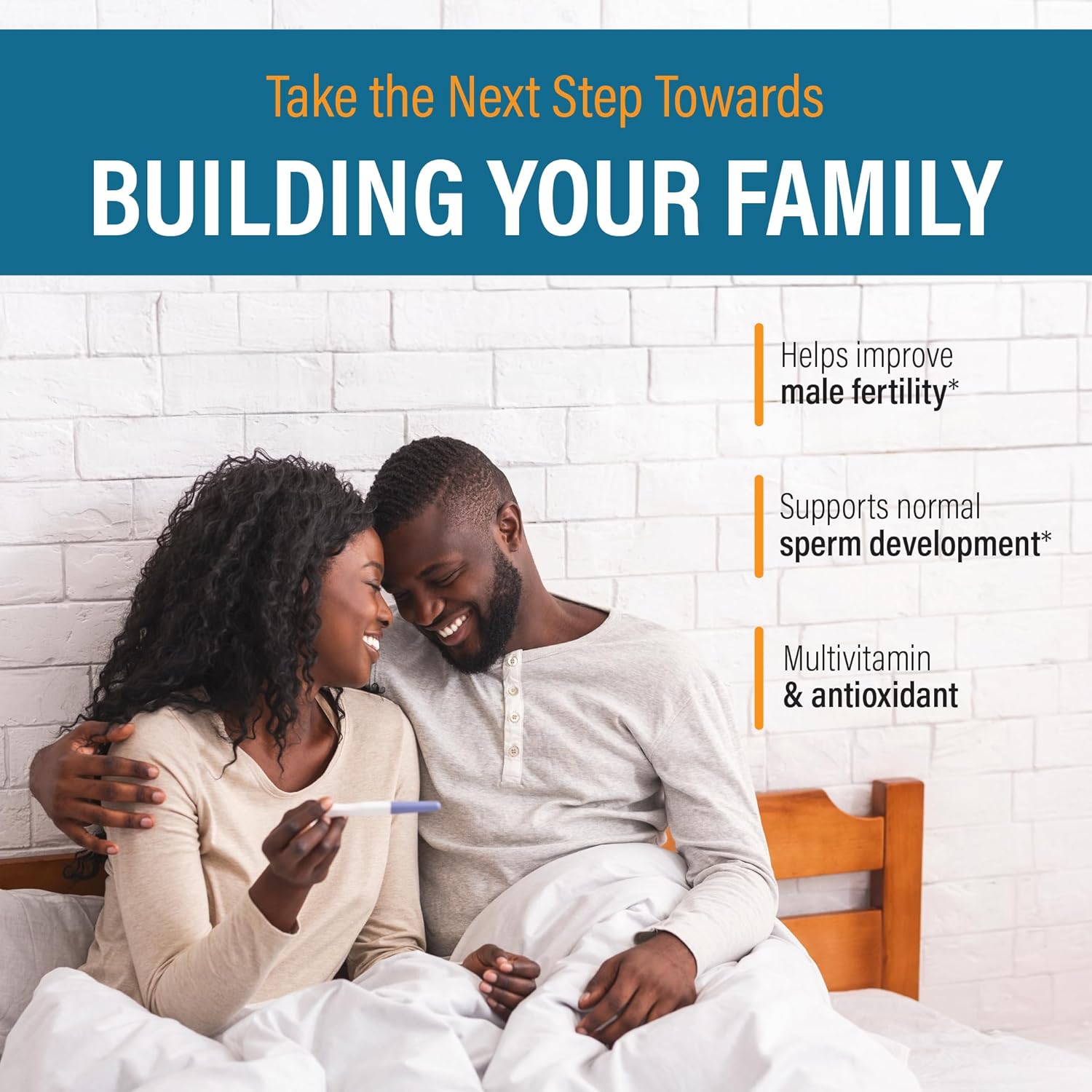 Male Fertility Supplement with L-Carnitine and L-Arginine for Optimal Sperm Count and Volume - 1 Month Supply of Powder - Preconception Formula