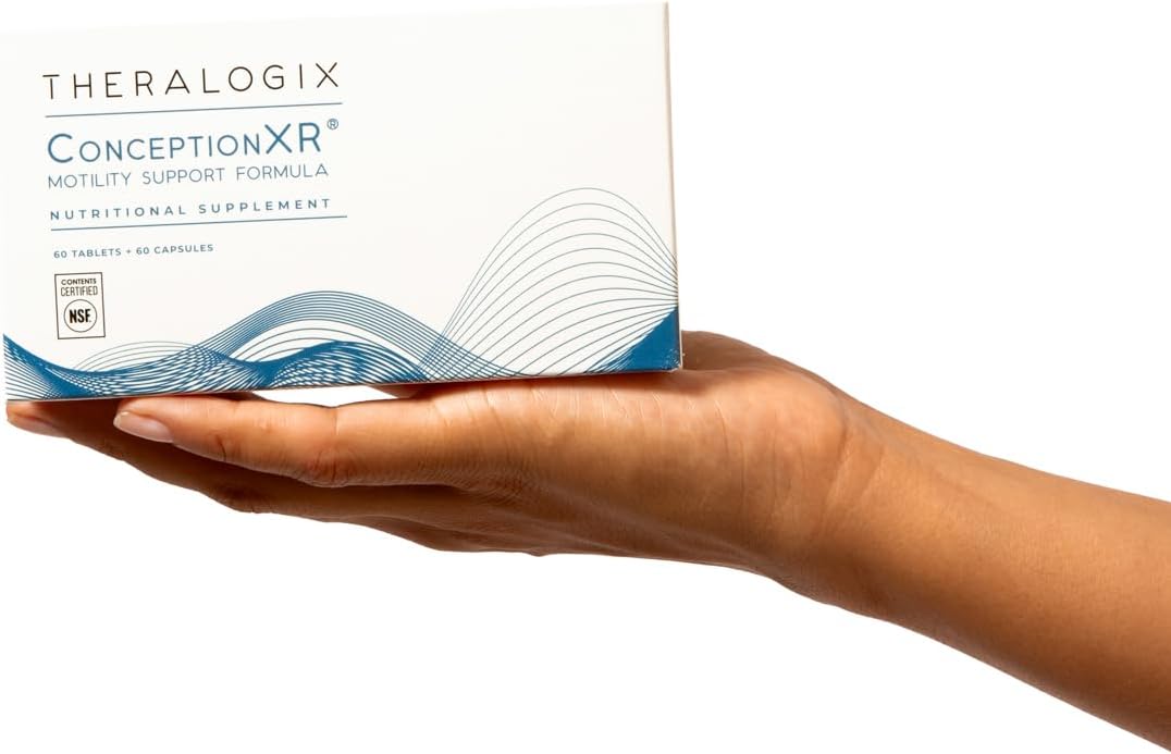 Male Fertility Supplements for Sperm Health - NSF Certified, 360 Count (Pack of 3) - Theralogix ConceptionXR Motility Support Formula - Men's Preconception Vitamins